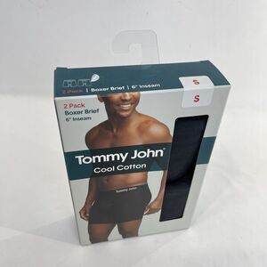 2 Pack Tommy John Men’s Cotton Boxer Briefs | Small
